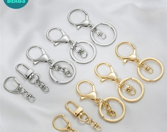 14k Gold Plated Keychain Supply: DIY Clasp Pendant Holder
