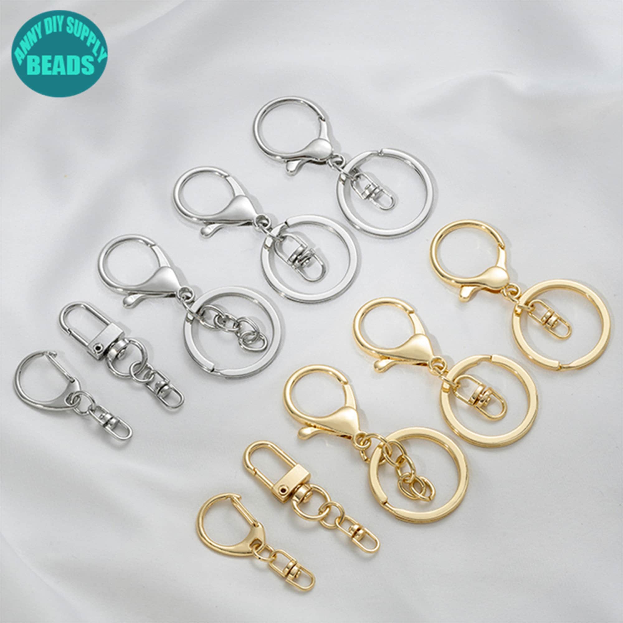 14k Gold Plated Keychain Supply: DIY Clasp Pendant Holder - Etsy