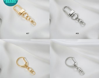 14k Gold Plated Keychain Supply: DIY Clasp Pendant Holder - Etsy