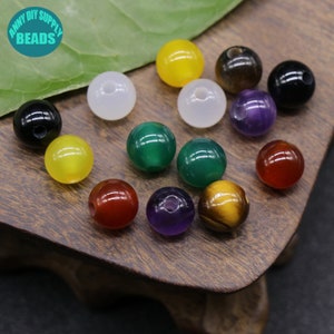 8mm gemstone round Beads,2mm Hole Gemstone beads,large hole beads,big hole beads,big hole bead