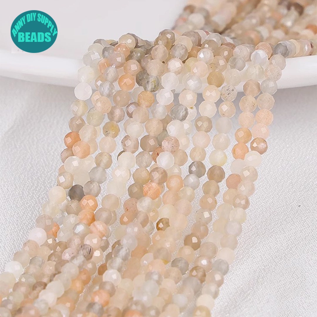 Perline Rotonde SFACCETTATE In Pietra Preziosa Di Topazio - Misure 2 Mm, 3 Mm, 4 Mm - Filo Da 15" / Perline Di Pietre Preziose Per La Creazione Di Gioielli - Italia