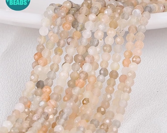 Perline Rotonde SFACCETTATE In Pietra Preziosa Di Topazio - Misure 2 Mm, 3 Mm, 4 Mm - Filo Da 15" / Perline Di Pietre Preziose Per La Creazione Di Gioielli - Italia - Foto 8