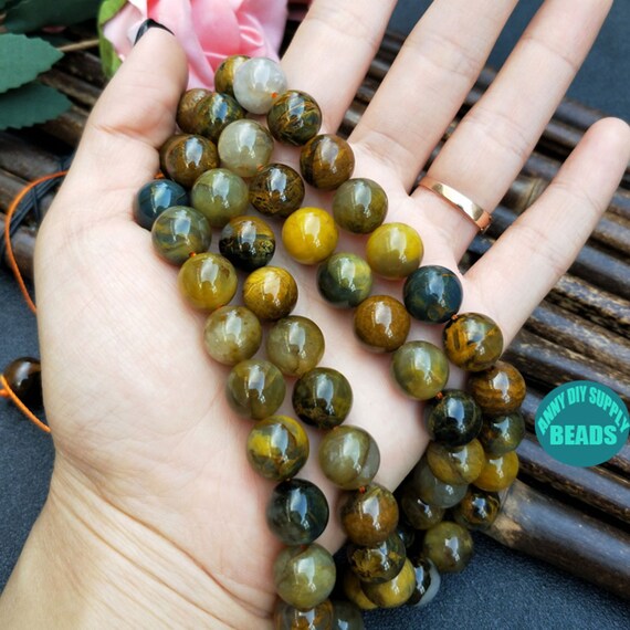 Collana Di Perline Rotonde In Turchese Naturale Blu, Lunghezza - Foto 10