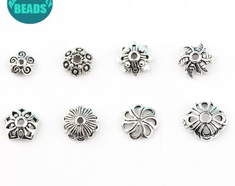 Lot De 10 Coupelles Fleur 6 Mm En Argent Massif 925/1000 - Réf CPTR6, Fabrication Française