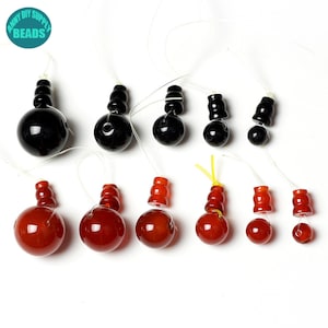 Red Agate Guru Beads,Black Agate Guru Beads,Gemstone Guru beads,Mala necklace Beads,6/8/10/12/14/16/18/20mm