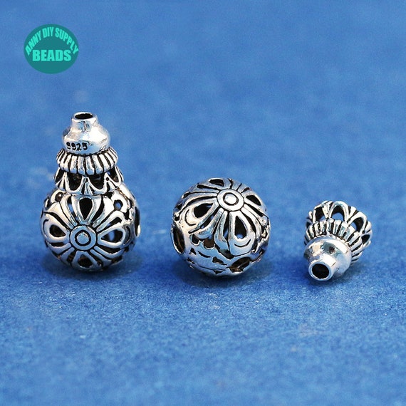 Solid sterling silver beads sale