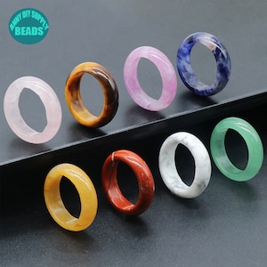 Natural Gemstone Circle Rings,Gemstone Necklace pendant,Gemstone pendant