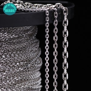 1.6/3.2ft 2mm-4mm S925 Sterling Silver Chian,Necklace Chain,Sterling Silver Chains,Man Necklace Chain