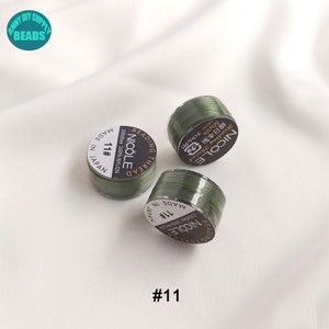 0,2 mm MIYUKI-tråd, nylontråd, liten spole, 50 yards/spole #11