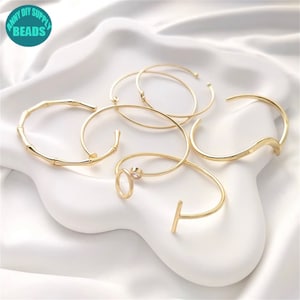 14K Real Gold Plated Bangle,Minimalism Cuff Bangle,Gold Plated Bracelet,Bangle Bracelet