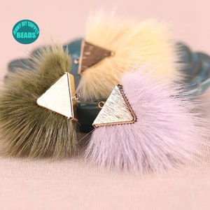 9 Color 5CM Earring Tassel,Mini Mink Tassel,Tiny Tassel with Gold Plated Cap,Small Earring Tassel Pendant