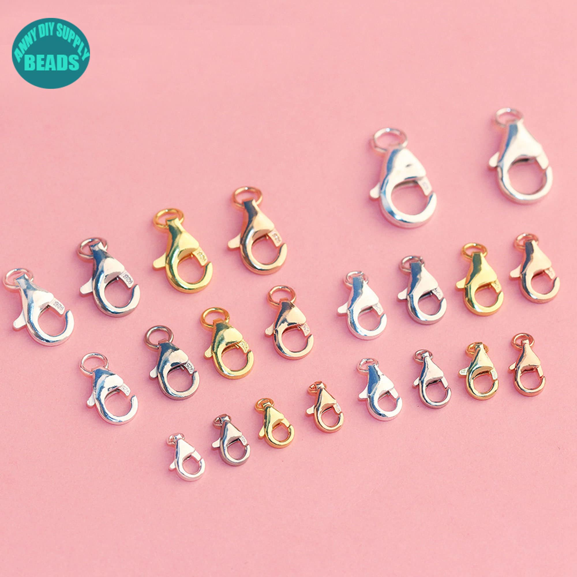 5pcs S Fibbia Aragosta Chiusure Aragosta Artiglio Ganci - Foto 8