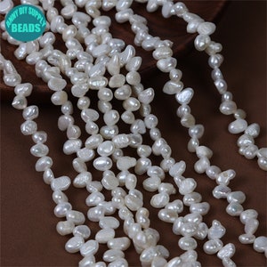 4.5-5mm Baroque Pearls ,Genuine freshwater pearls,irregular shape small size pearl beads,Full Strand 35cm