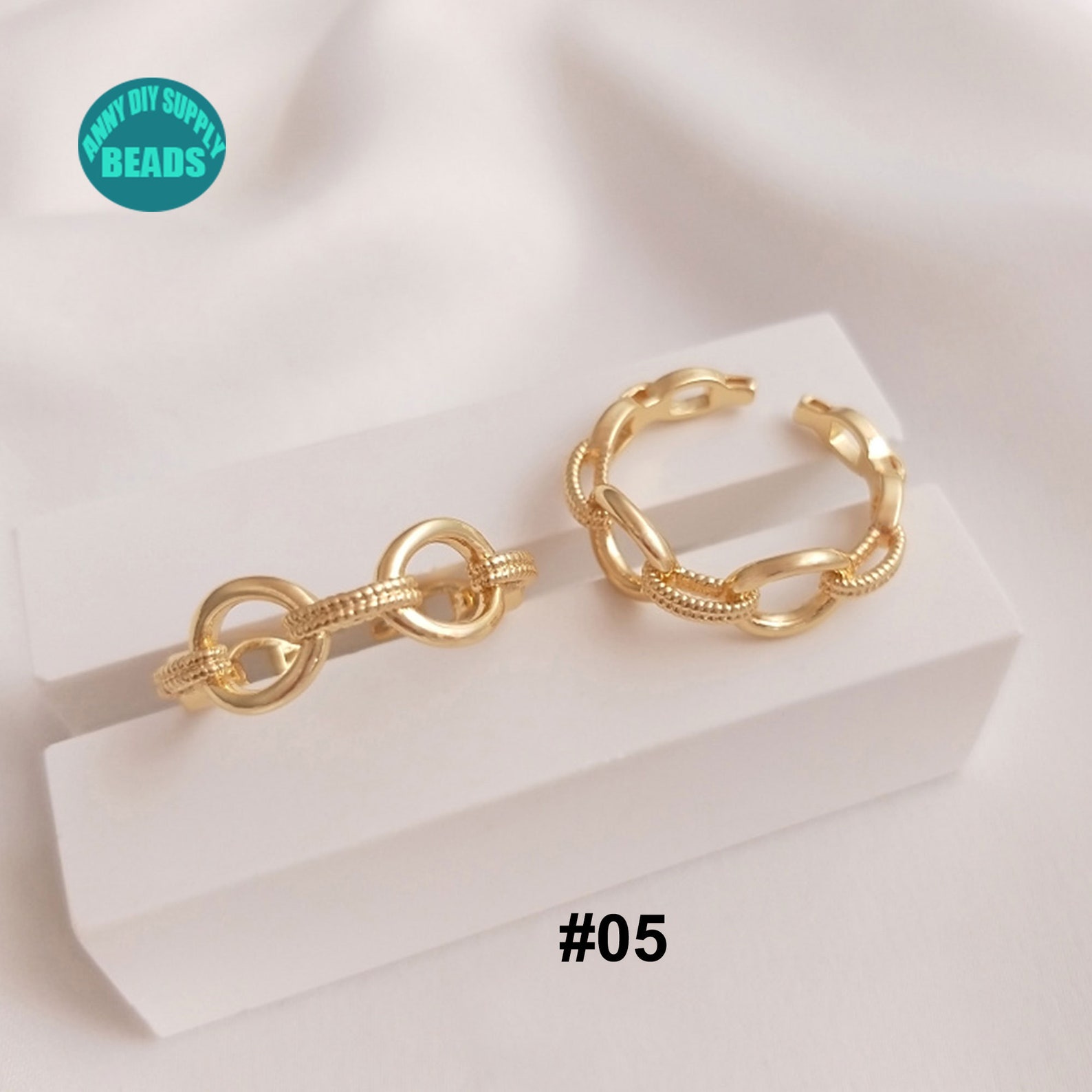 1PC 14K Real Gold Plated Brass Ringsgold Ringsopen Finger Etsy