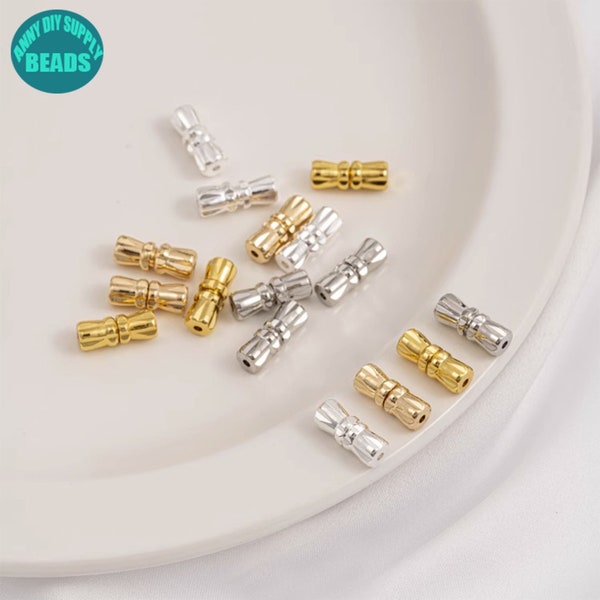 Gold Plated Brass Screw Clasps,Barrel Screw Clasp,Cylinder Buckles Closed for Bracelet Jewelry Making Supplies