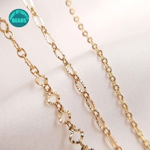 14K Gold Plating Chain,Necklace Chain,14K Gold Plated Chain,Cable Chain