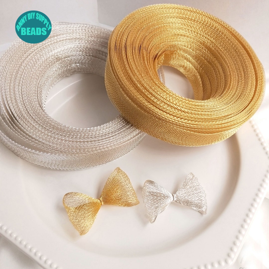 Gold Plated Brass Net Ribbon: Jewelry Making, 50cm Length - Etsy