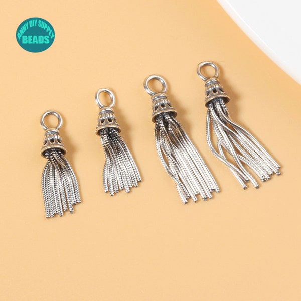 S925 Sterling Silver Tassel Pendant For Earring,Earring Tassel Pendant,Silver taseel,tassel Pendant