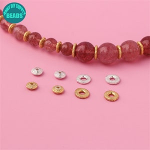 S925 Sterling Silver Spacer Beads,Rondelle Beads,Metal Beads,Sterling Silver Bead,Sterling Beads,Tiny Spacer Beads