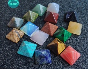 pyramid chakra set,7 CHAKRA Gemstone Set, 7 Chakra,can choose color