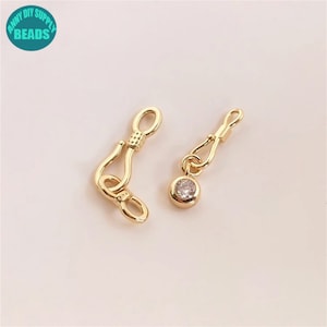 14K gold plated Hooks,Gold Lobster Clasp,Infinite symbol Hook Clasp,Bracelet Clasp,Necklace Clasp