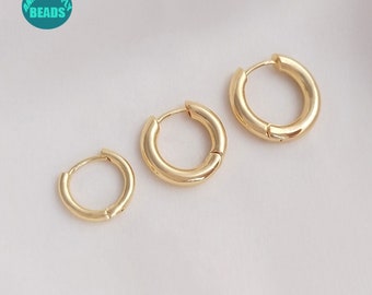 1/5/10/20 pair Earring Hooks,14K Real Gold Plated Lever Back Earring Hook,14/18/20mm Earring Hooks