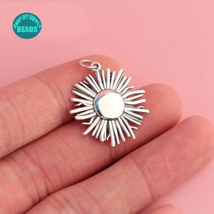 1/2/5/10PCS Sterling Silver Daisy Necklace pendant,Sterling Silver Necklace Pendant,Tiny Daisy Charm