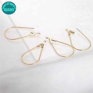 14K Real Gold Plated brass Drop Pendant,Earring pendant,Can Open,Earring Drop Pendant,Earring charm