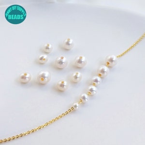 4-8mm Freshwater Pearl Beads,large hole freshwater Pearl beads