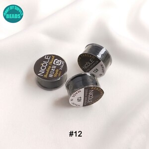 0,2 mm MIYUKI-tråd, nylontråd, liten spole, 50 yards/spole #12