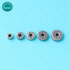 S925 Sterling Silver Rondelle beads,Spacer Beads,Silver Spacer Beads,Tiny Spacer beads
