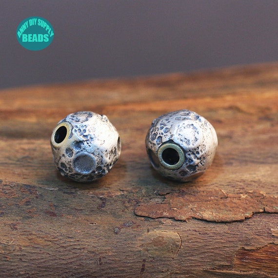 Silver moon beads best sale