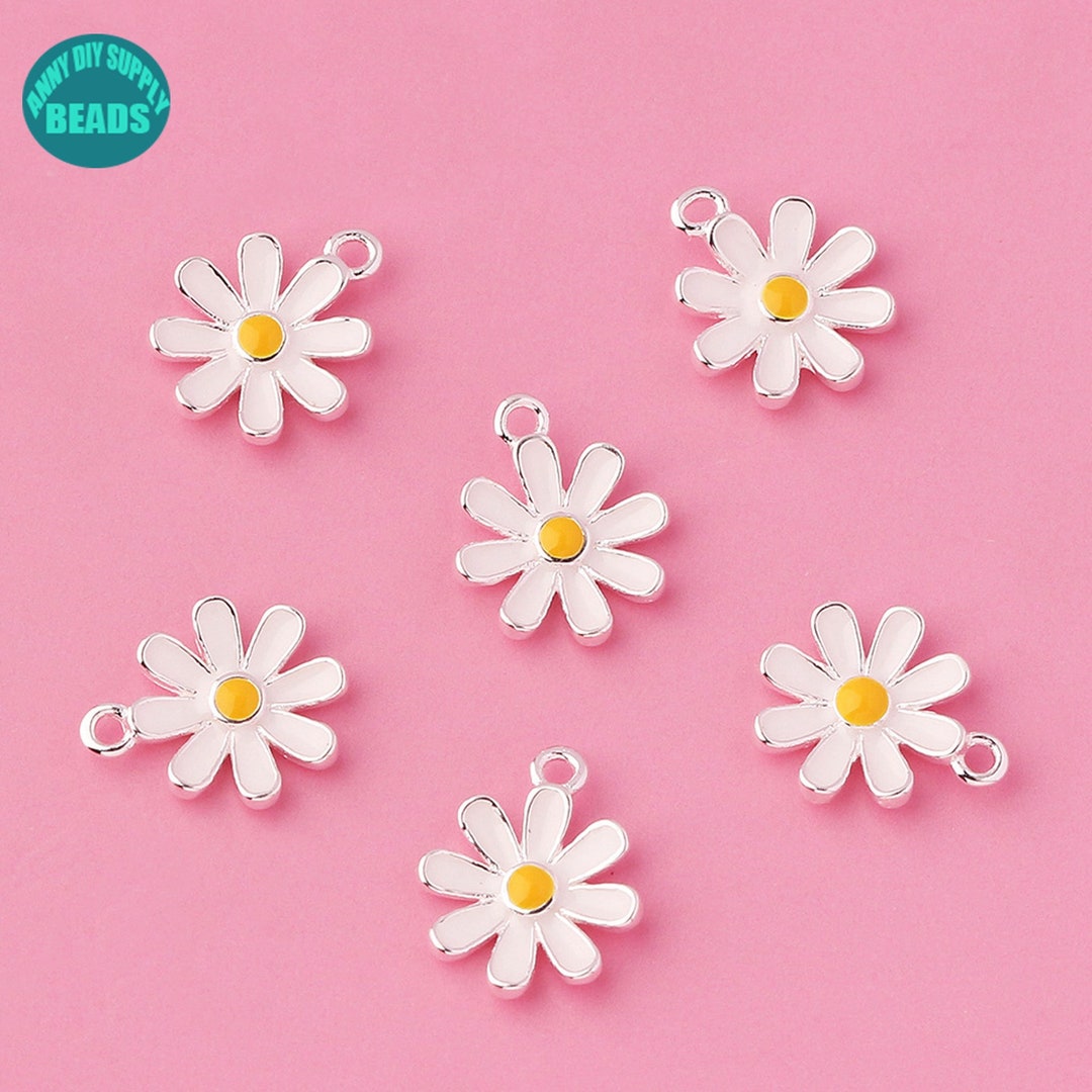 S925 Sterling Silver Daisy Flower Charm Pendant,sterling Silver Tiny