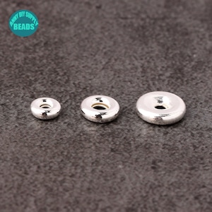 S925 Sterling Silver Spacer Beads,Bead spacer,rondelle Beads,silver spacer beads,Metal spacer beads