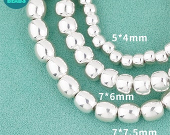 Perles baril en argent sterling S925 : Bracelet Laoxing Beads