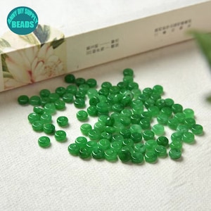 5-10mm Rondelle Beads,Green Type Natural Jadeite Spacers,Fei Cui Rondelle Beads,Gemstone Rondelle beads,natural beads,will have flaws