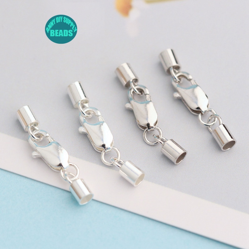 1/2/5/10 Set Sterling Silver Cord Ends Capend Caps Clasps Etsy UK