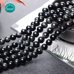 6/8/10/12/14/16/18/20mm Double Rainbow Obsidian beads,natural gemstone beads,Full strand