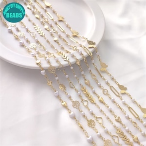 14k Gold Plated Leaf Chain,Heart chain,Flower Chain,Heart Chain,Gold Plated Chain,Long Chain,Necklace Chain,Bracelet Chain,butterfly Chain