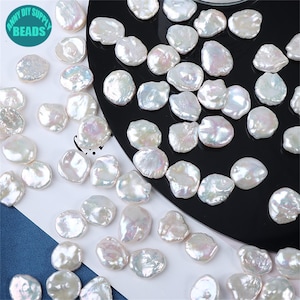 12-13mm Freshwater Pearl beads,Petal Pearls,DIY Pearls,Keshi Pearls,Baroque Pearls,Button Pearls,NO HOLE