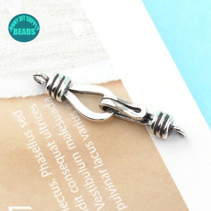 Fine Made 1/2/5/10 Set S925 Sterling Silver Clasps,Sterling Silver Hook Clasp
