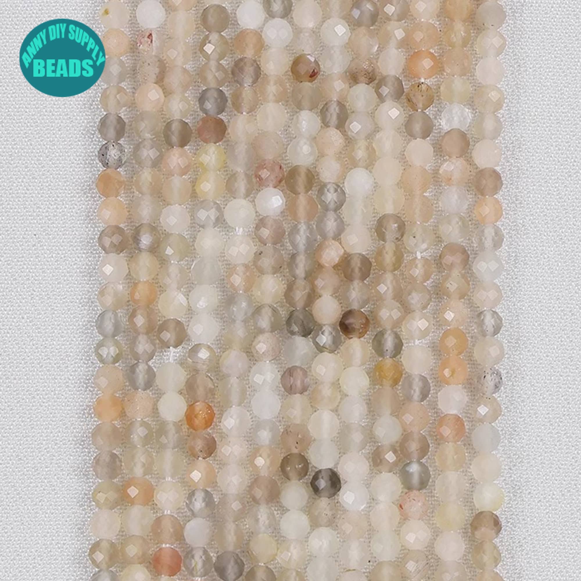 Perline Rotonde SFACCETTATE In Pietra Preziosa Di Topazio - Misure 2 Mm, 3 Mm, 4 Mm - Filo Da 15" / Perline Di Pietre Preziose Per La Creazione Di Gioielli - Italia - Foto 2