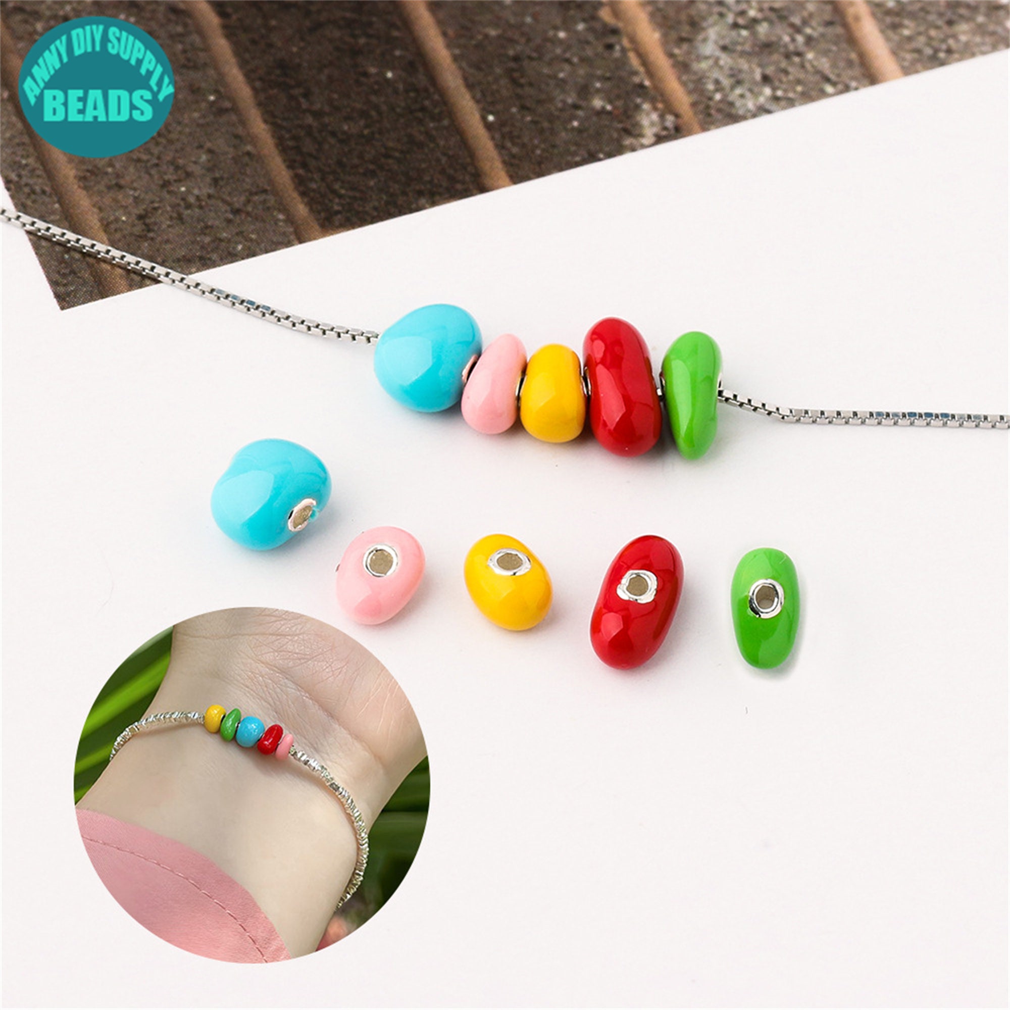 Jelly Bean Necklace - Etsy