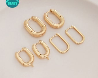 1/5/10/20 pair Earring Hooks,14K Real Gold Plated Lever Back Earring Hooks