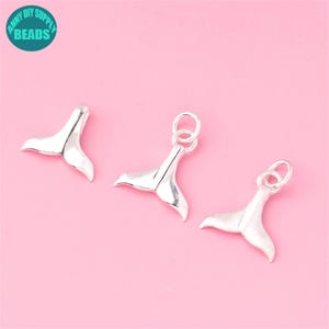 Ciondolo Argento 925 Coda Di Delfino - Motivo Marino, Senza Catena, 2cm, Donna - Foto 7