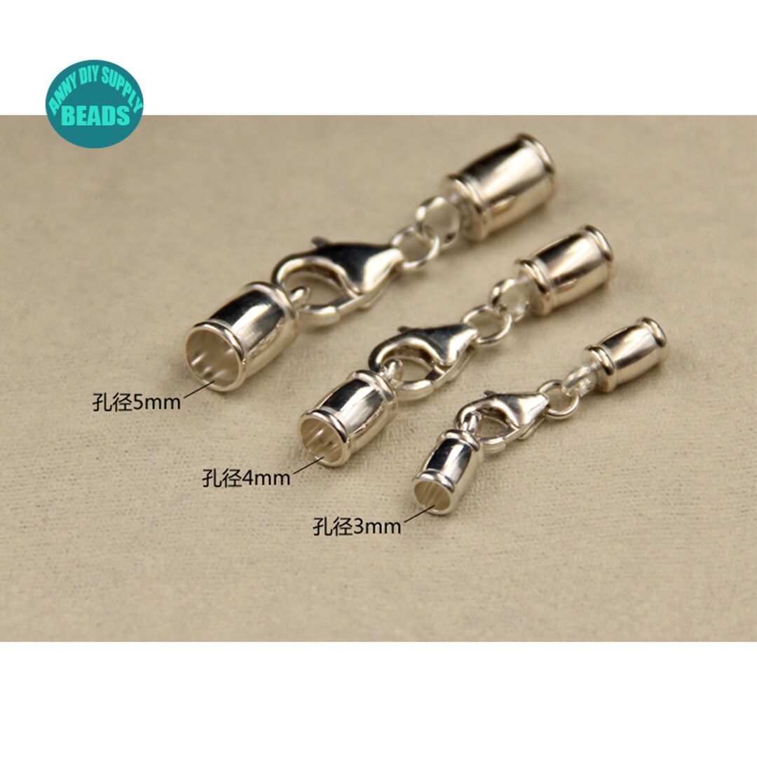 Sterling Silver Cord Ends,cord Ends Cap,end Caps Clasps, Kumihimo End