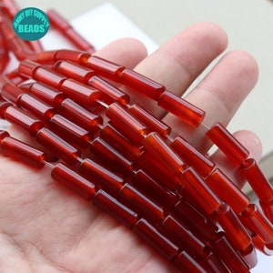 Naturla Red Agate Tube beads,Tube Gemstone Beads,4x8mm,6*16mm full strand