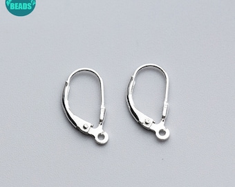 1/5/10/20 Pair S925 Sterling Silver Lever Back Earring Hook,Ear Wire hook