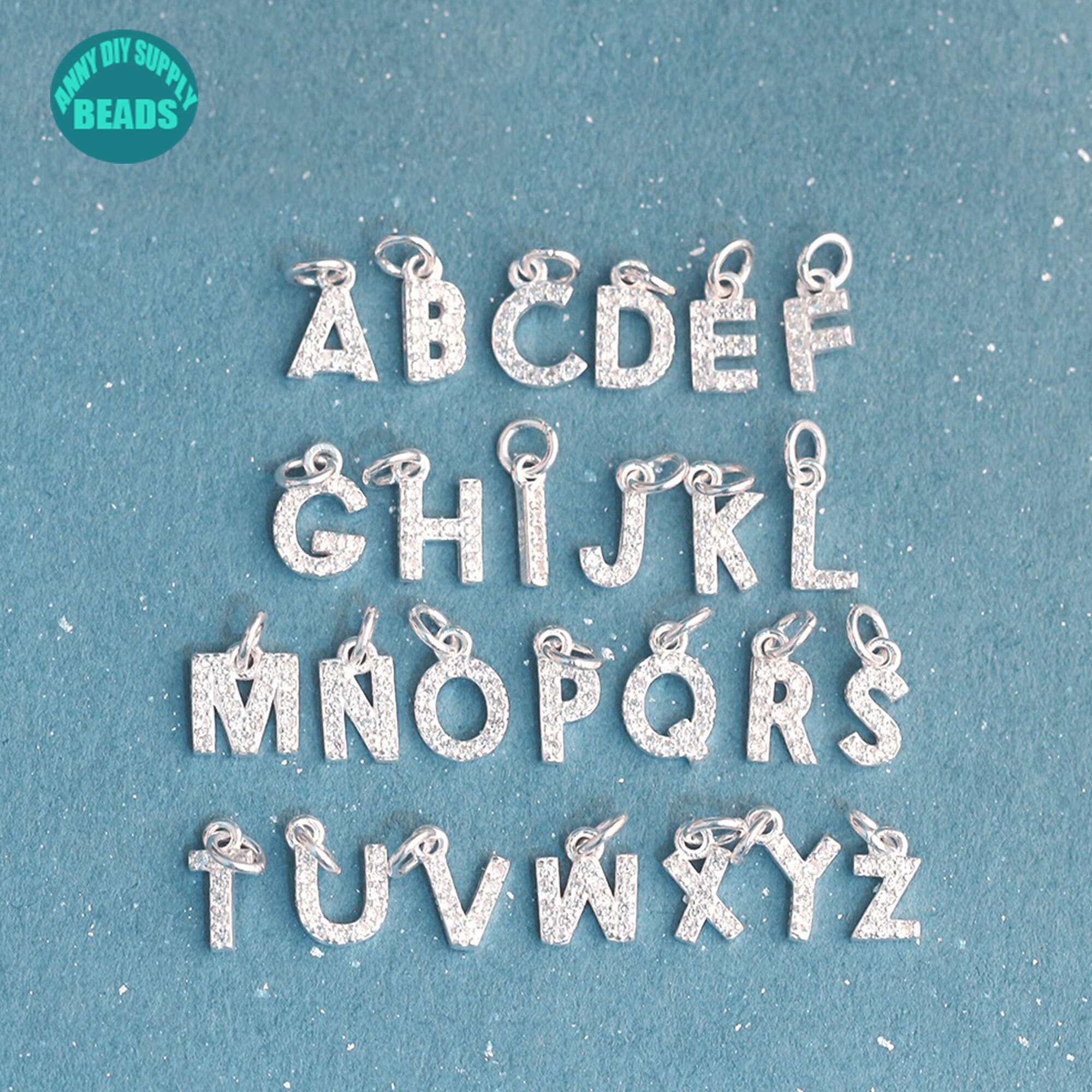 156pcs/6sets ABC Letter Charms Mini A-Z Alphabet Bracelet Necklace Pendants for DIY Jewelry, Jewels Making,Temu