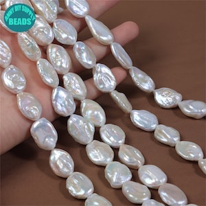 15mm Good Luster Freshwater pearls,baroque pearl,pearl charm,pearl beads,baroque Coin Pearls,Irregular shape Pearls
